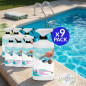 Higienizante Desinfectante para Piscinas – 9 Envases de 1 Litro en Spray Práctico
