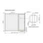 Façade en filet 3x10cm avec porte pour niche pour chiots 200x185cm | Niche écologique pour chiens Façade en filet 3x10cm avec porte pour niche pour chiots 200x185cm | Niche écologique pour chiens