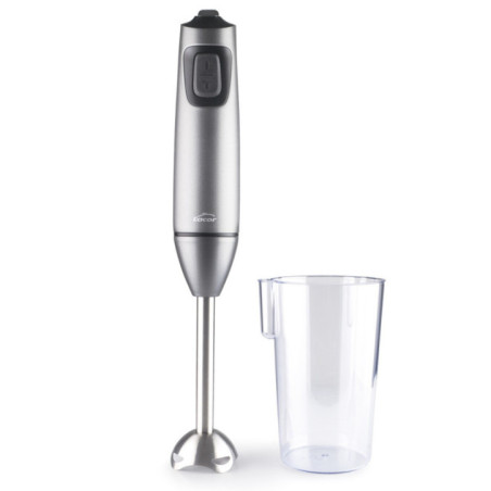 Lacor Hand Blender with Cup | Immersion Blender | 4 Stainless Steel Blades | Ideal for Chopping, Grinding, and Whipping