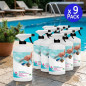 Higienizante Desinfectante para Piscinas – 9 Envases de 1 Litro en Spray Práctico