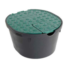 Arqueta de Riego Jardin con Hidrante 13x21 cm | Arqueta Riego Circular con Boca de Riego | Arquetas de Riego con Tapa Jardin
