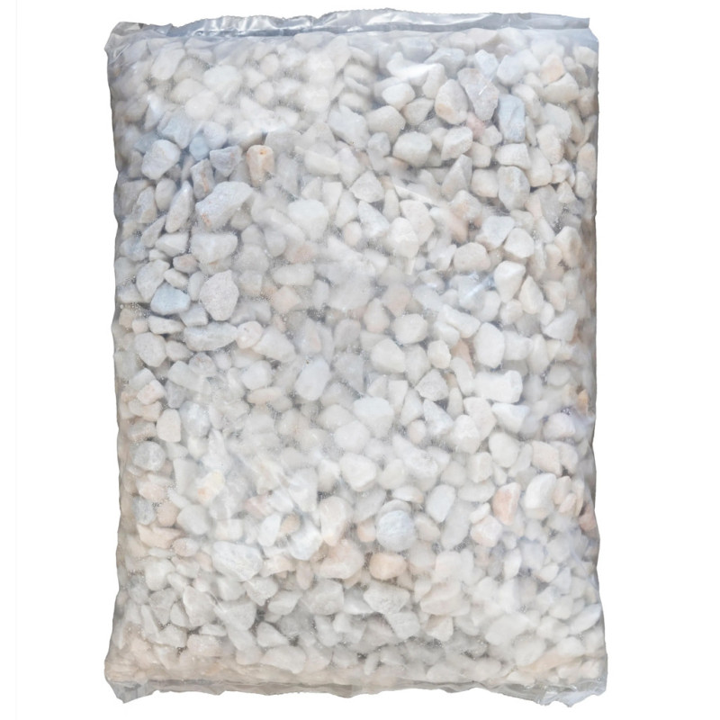 White Gravel 12/18 mm 20 kg Bag | Decorative Garden Stone | Landscaping Aggregate | Gravel for Paths and Gardening