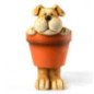 Macetero de Perro | Macetero Decorativo 19x34,5x24 cm | Maceta Jardin Terraza Interior | Ideal para Plantas Pequeñas