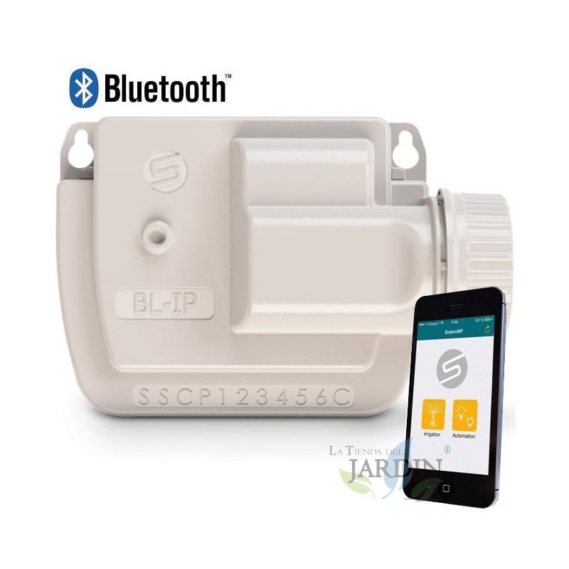 Programador riego a pilas Bluetooth BL-IP2 Solem, 2 estaciones de riego