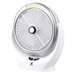 Portable Fan with LED Light | 6" Rechargeable Fan | 180° Adjustable Tilt | 23.8 x 20.5cm | USB Type-C Charging