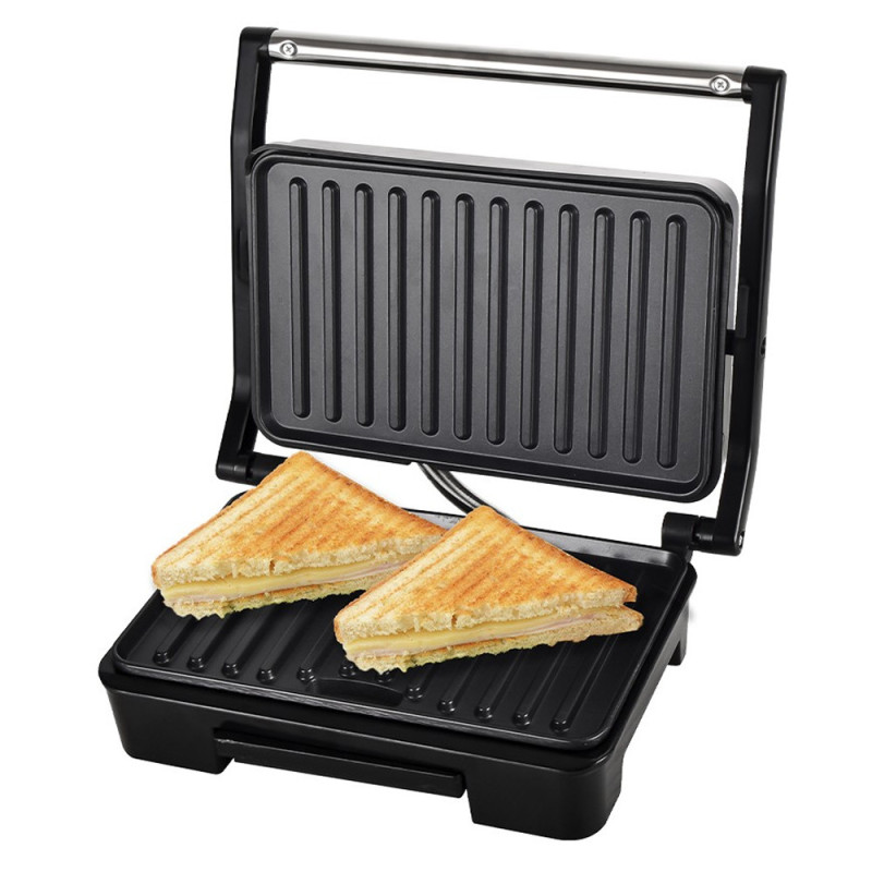 850W Panini Grill Sandwich Maker | Non-Stick Multipurpose Electric Grill | 90° Opening | Non-Slip Feet | Cool Touch