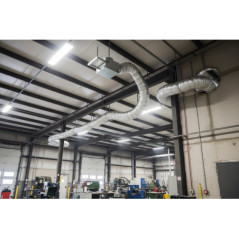 Chimney Outlet Pipe Thermal Duct 250ºC Ø80 mm Extendable 10 m | Hot Air Distribution