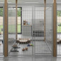 Box per cuccioli 200x185 cm con porta frontale in rete 3x10 cm | Box ecologico per cani Box per cuccioli 200x185 cm con porta frontale in rete 3x10 cm | Box ecologico per cani
