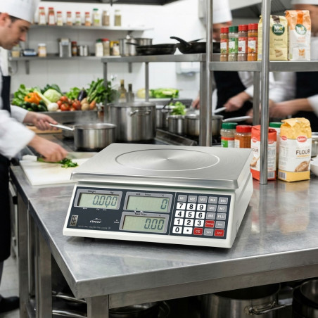 Kitchen Scale 15 Kg | Professional Electronic Kitchen Scale | Stainless Steel Kitchen Scale | Food Scale | 31x33x13 cm