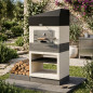 Kitaway Otte BBQ Oven 84x63x206 cm | Outdoor Oven with Professional Insulation and Pressure Gauge
