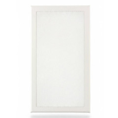 Grelha de ventilação metálica com pré-moldura 35x20 cm branca | Ventilação e Dutos