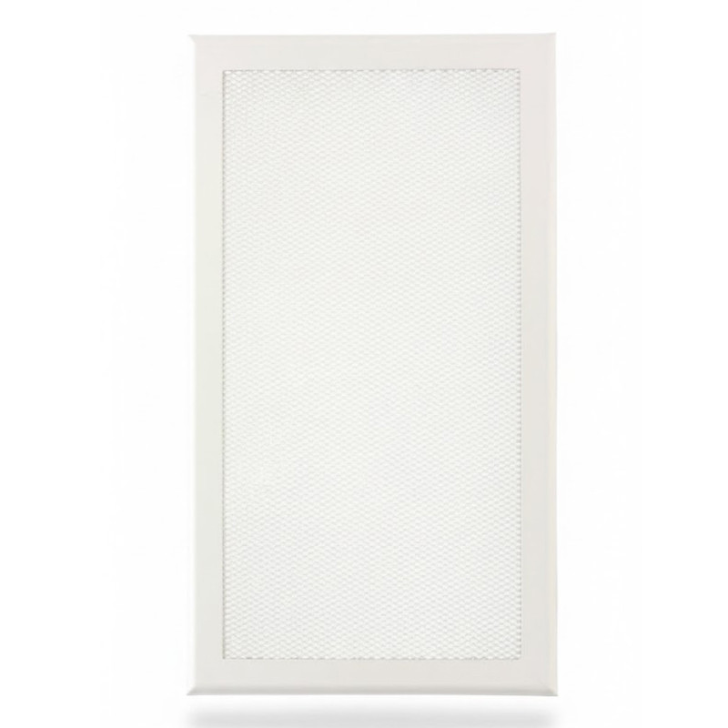 Grille de ventilation métallique avec cadre intégré 35 x 20 cm Blanc | Ventilation et conduits