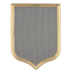Metal Ventilation Grille with Pre-frame 50x20 cm Brass Shield Style | Ventilation and Ducts