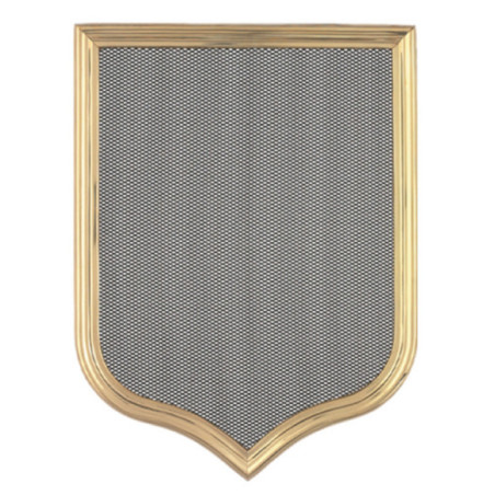 Griglia di ventilazione metallica con pre-telaio 50x20 cm, stile scudo in ottone | Ventilazione e condotti
