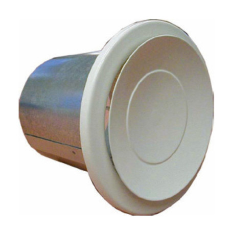 Boca de Salida de Aire Caliente Regulable Ø125 mm | Difusor Ajustable para Conductos de Calefacción, Chimeneas y Estufas