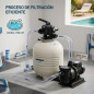M3000 430mm Sand Filter for Swimming Pools with Top Valve | Monobloc Filter with 7000 l/hour for Residential Swimming Pools M3000 430mm Sand Filter for Swimming Pools with Top Valve | Monobloc Filter with 7000 l/hour for Residential Swimming Pools