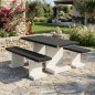 Set da picnic Kitaway per giardino: tavolo da 180 cm + 2 panche | Mobili da esterno per giardino e patio