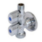 Kombiventil für Waschmaschine und Spüle (1/2" x 3/4" x 3/8") | Kombiventil, Duscharmatur, Gartenarmatur, Doppelarmatur