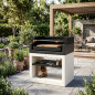Modulo Grill para Barbacoa de Obra Kitaway 84x63x101 cm | Base Blanca/Negra para Barbacoa de Jardín Exterior Modulo Grill para Barbacoa de Obra Kitaway 84x63x101 cm | Base Blanca/Negra para Barbacoa de Jardín Exterior