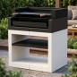 Kitaway Modulo barbecue da incasso 84x63x101 cm | Base bianca/nera per barbecue da giardino
