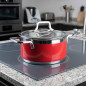 Casseruola Lacor da 24 cm in acciaio inox con coperchio | Adatta a tutti i piani cottura | Capacità 5 litri e altezza 12 cm | La