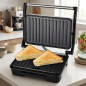850W Panini Grill Sandwich Maker | Non-Stick Multipurpose Electric Grill | 90° Opening | Non-Slip Feet | Cool Touch