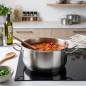 Cocotte Lacor 20 cm en acier inoxydable sans couvercle | Compatible tous feux | Capacité 2,75 L | Lavable au lave-vaisselle