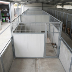 Frente Mixto Boxes Perros 200x185 cm con Puerta | Perrera Canina