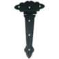 Pack of 2 Black Wrought Iron Hinges 120x65 mm | Hinge for Doors, Gates, Garden Fences, Pool Fences, Outdoor Lock