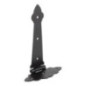 Confezione da 2 cerniere in ferro battuto nero 120x65 mm | Cerniera per porte, cancelli, recinzioni da giardino, recinzioni per Confezione da 2 cerniere in ferro battuto nero 120x65 mm | Cerniera per porte, cancelli, recinzioni da giardino, recinzioni per