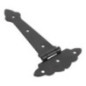 Confezione da 2 cerniere in ferro battuto nero 120x65 mm | Cerniera per porte, cancelli, recinzioni da giardino, recinzioni per Confezione da 2 cerniere in ferro battuto nero 120x65 mm | Cerniera per porte, cancelli, recinzioni da giardino, recinzioni per