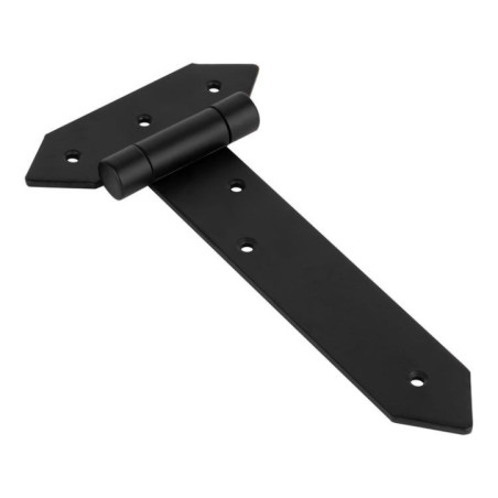 Cerniera in acciaio nero 40x200 mm | Cerniera per porte, cancelli, recinzioni da giardino, recinzioni per piscine, serratura per