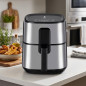 6 Liter Air Fryer | 1500W Programmable Air Fryer with Timer | Oil-Free Fryer with Touch Panel