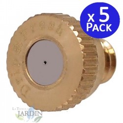 Set di 5 Ugello in ottone per nebulizzazione di 0,3 mm