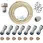 Nebelset 10 Meter. Inklusive 3/8-Zoll-Rohr + 7 automatische T-Stücke + 7 Düsen + 1 Stopfen + 1 3/4-Zoll-auf 3/8-Zoll-Wasserhahna Nebelset 10 Meter. Inklusive 3/8-Zoll-Rohr + 7 automatische T-Stücke + 7 Düsen + 1 Stopfen + 1 3/4-Zoll-auf 3/8-Zoll-Wasserhahna