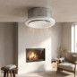 Boca de Salida de Aire Caliente Regulable Ø125 mm | Difusor Ajustable para Conductos de Calefacción, Chimeneas y Estufas