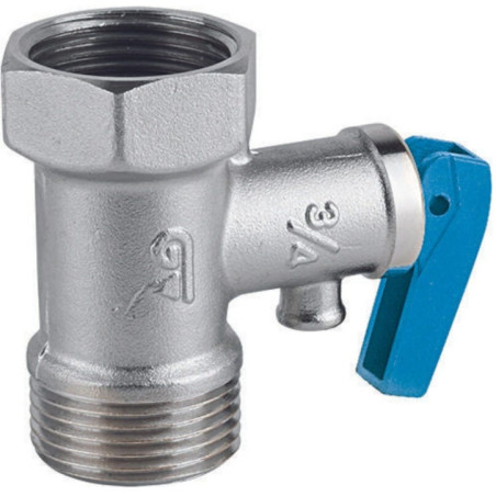 Válvula de segurança com aprovação térmica | Válvula de purga do radiador | 1/2" M-F 8,5 bar | Válvula para aquecedor de água el