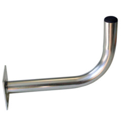 Supporto per antenna a parete | Palo per antenna a L | Ø 35 mm | 28,4 x 19,4 cm | Supporto TV in acciaio | Accessori per parabol