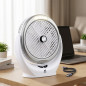 Portable Fan with LED Light | 6" Rechargeable Fan | 180° Adjustable Tilt | 23.8 x 20.5cm | USB Type-C Charging