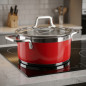 Lacor 24cm Stainless Steel Casserole with Lid | Suitable for All Stovetops | 5L Capacity and 12cm Height | Dishwasher Safe