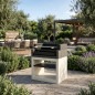 Modulo Grill para Barbacoa de Obra Kitaway 84x63x101 cm | Base Blanca/Negra para Barbacoa de Jardín Exterior