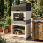 Kitaway Otte BBQ Oven 84x63x206 cm | Outdoor Oven with Professional Insulation and Pressure Gauge Kitaway Otte BBQ Oven 84x63x206 cm | Outdoor Oven with Professional Insulation and Pressure Gauge