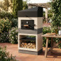 Kitaway Otte BBQ Oven 84x63x206 cm | Outdoor Oven with Professional Insulation and Pressure Gauge Kitaway Otte BBQ Oven 84x63x206 cm | Outdoor Oven with Professional Insulation and Pressure Gauge