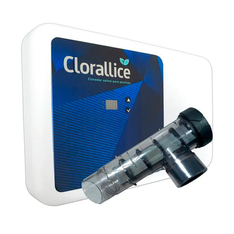 Cloratore a sale Clorallice Basic 40 g/h | Per piscine fino a 120 m³ | Sistema di elettrolisi del sale Cloratore a sale Clorallice Basic 40 g/h | Per piscine fino a 120 m³ | Sistema di elettrolisi del sale
