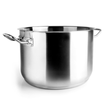 Casseruola Lacor da 28 cm in acciaio inox senza coperchio | Adatta a tutti i piani cottura | Capacità 17,5 litri | Lavabile in l
