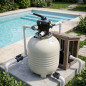 Filtre à sable M3000 560 mm pour piscines avec vanne supérieure | Filtre monobloc d'une capacité de 12 000 l/h pour piscines rés