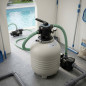Filtre à sable M3000 560 mm pour piscines avec vanne supérieure | Filtre monobloc d'une capacité de 12 000 l/h pour piscines rés