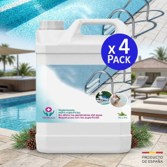 Sanitizing disinfection pools. 