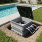 Sistema Filtro Enterrado Piscina con Bomba 1 CV, Compacto y Resistente, Riego Eficiente