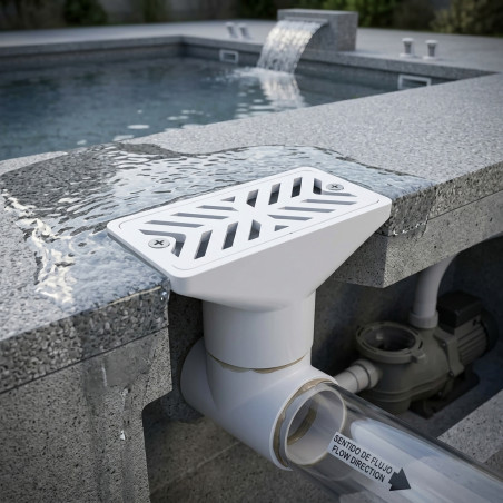 Fondo di Drenaggio Pavimento, Ugello di Aspirazione per Piscina 63mm, Ugelli a Getto per Piscina, Raccordi per Getto di Spa